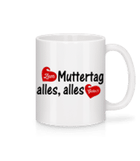 Alles Gute Zum Muttertag - Tasse - Weiß - Vorne