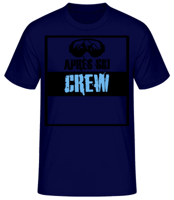 Après Ski Crew - Men's Basic T-Shirt - Navy - Front
