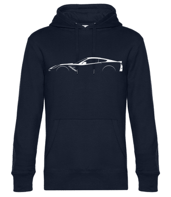 'Chevrolet Corvette C7 St.' Silhouette - Men’s Standard Hoodie - Navy - Front
