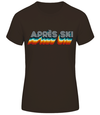 Après Ski - T-shirt standard Femme - Marron - Devant