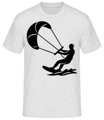 Kitesurf - T-shirt standard Homme - Gris chiné - Devant
