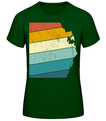Grimpeur Rétro Femme - T-shirt standard Femme - Vert bouteille - Devant