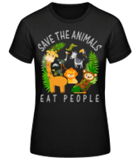 Save The Animals - T-shirt standard Femme - Noir - Devant