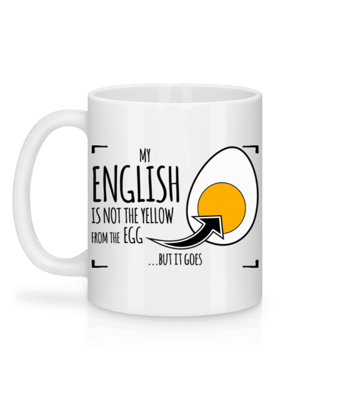 Vorschau: My Englisch - Tasse - Weiß - Hinten