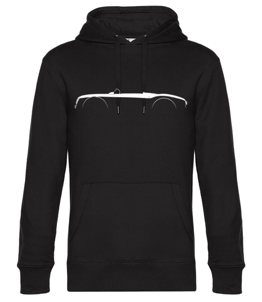 Aperçu: 'Porsche 550 Spyder' Silhouette - Sweat à capuche premium Unisexe - Noir - Devant