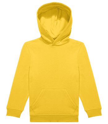Sweat à capuche standard pour enfant - Jaune - Devant