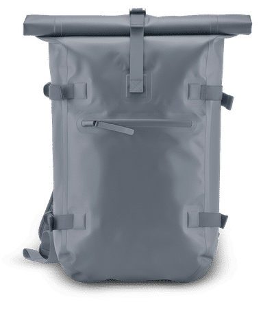 Rolltop backpack - Dusty Blue - Front