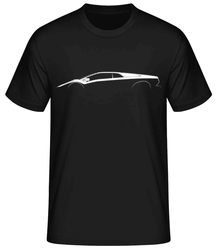 Preview: 'Lamborghini Diablo' Silhouette - Men's Basic T-Shirt - Black - Front