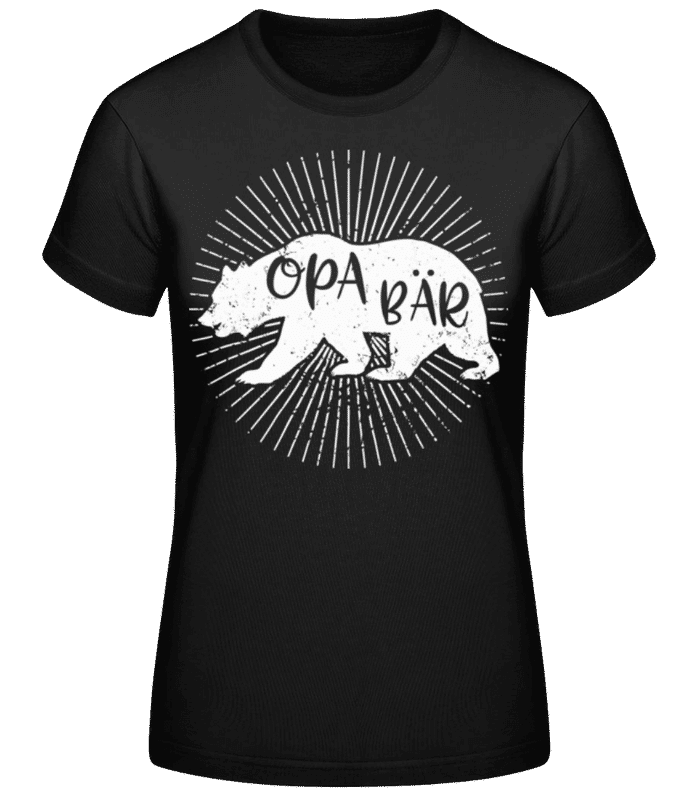 Vorschau: Opa Bär - Frauen T-Shirt B&C - Schwarz - Vorne