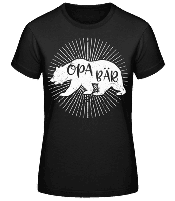 Opa Bär - Frauen T-Shirt B&C - Schwarz - Vorne
