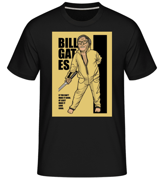 Preview: Bill Gates -  Shirtinator Men's T-Shirt - Black - Front