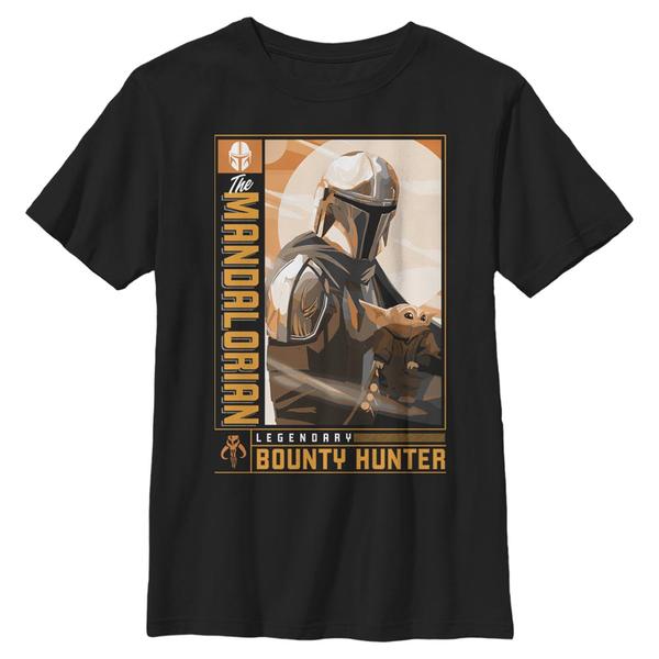 Aperçu: Star Wars - The Mandalorian - Mandalorian Legendary Duo - Enfant T-shirt - Noir - Devant