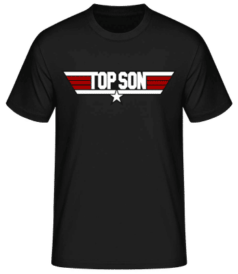 Top Son - Men's Basic T-Shirt - Black - Front