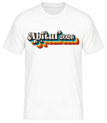 Abitur 2023 Retro - Männer Basic T-Shirt - Weiß - Vorne