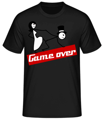 Game Over Illustration - Pánské basic tričko - Černá - Napřed