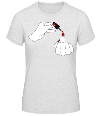 Nail Polish - Women's Basic T-Shirt - Heather grey - Front