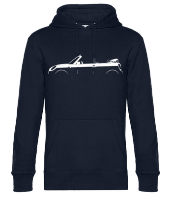 'Mini Cooper Cabrio (F57)' Silhouette - Sweat à capuche standard homme - Bleu marine - Devant