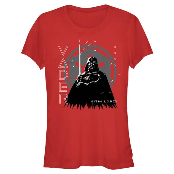 Aperçu: Star Wars - Obi-Wan Kenobi - Darth Vader Lord Vader - Femme T-shirt - Rouge - Devant