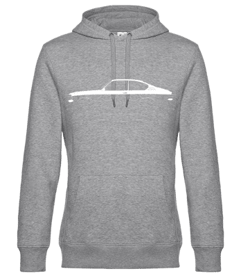 'Opel Kadett GTE C' Silhouette - Sweat à capuche standard homme - Gris chiné - Devant
