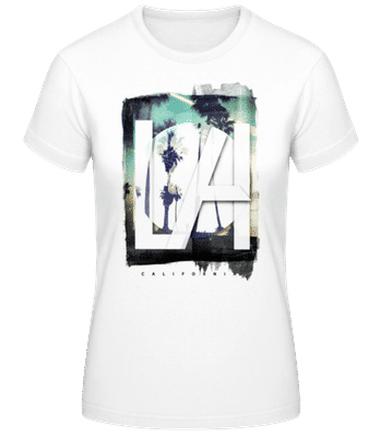 LA - Women's B&C T-Shirt - White - Front