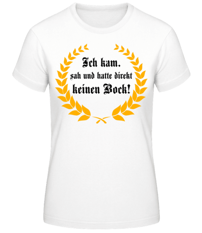 Vorschau: Direkt Keinen Bock - Frauen T-Shirt B&C - Weiß - Vorne