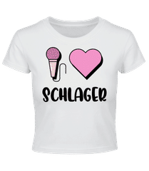 I Love Schlager · Crop T-Shirt