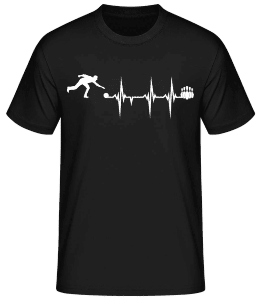 Aperçu: Quilles Au Rythme Cardiaque - T-shirt standard Homme - Noir - Devant