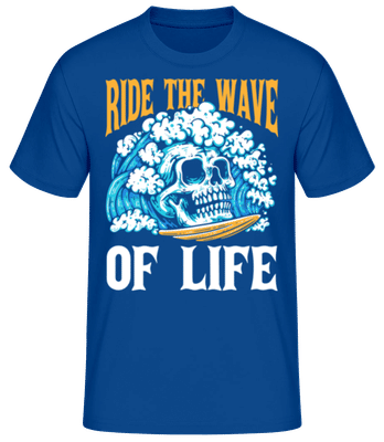Ride The Wave Of Life - Pánské basic tričko - Královská modrá - Napřed