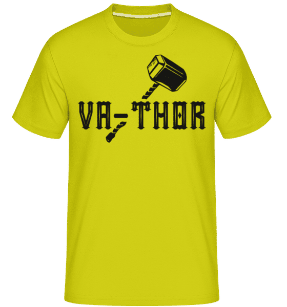 Preview: Va Thor -  Shirtinator Men's T-Shirt - Lime - Front