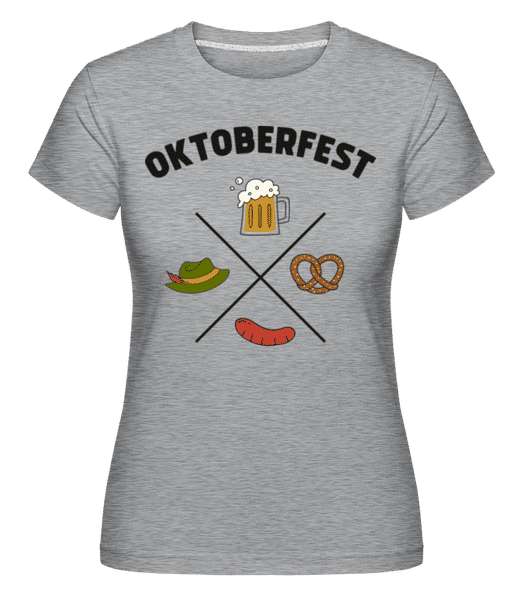 Aperçu: Oktoberfest -  T-shirt Shirtinator femme - Gris chiné - Devant