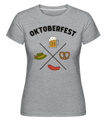 Oktoberfest -  T-shirt Shirtinator femme - Gris chiné - Devant