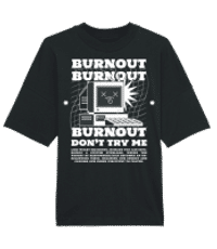 Burnout - T-shirt Bio unisexe Stanley Stella extra large - Noir - Devant