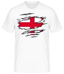 Zerrissene Flagge Georgien · Männer Basic T-Shirt