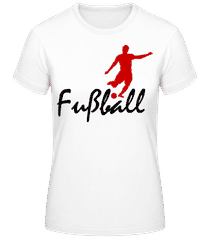 Fußball Rot Schwarz · Frauen T-Shirt B&C