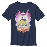 Disney - Schneewittchen - Skupina Classic - Kinder T-Shirt - Marine - Vorne