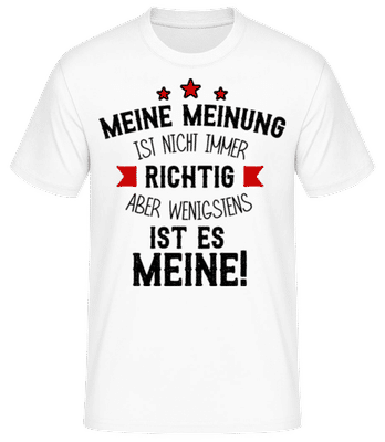 Ich Habe Recht - Männer Basic T-Shirt - Weiß - Vorne