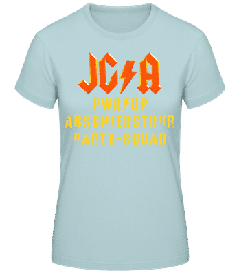 JGA Abschiedstour Party-Squad - Frauen T-Shirt B&C - Mintgrün - Vorne