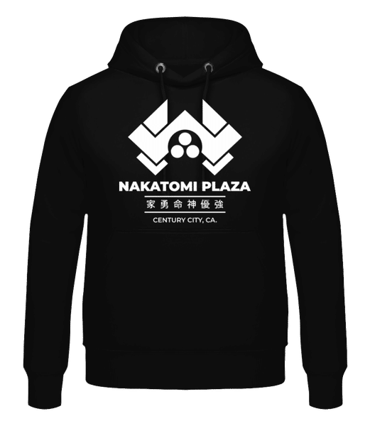 Aperçu: Nakatomi Plaza - Sweat à capuche Homme - Noir - Devant
