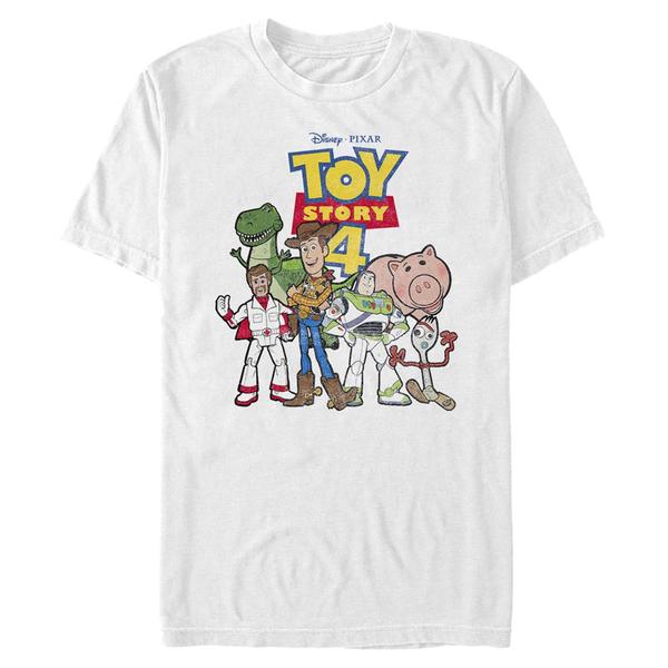Aperçu: Pixar - Toy Story - Skupina Toy Crew - Homme T-shirt - Blanc - Devant
