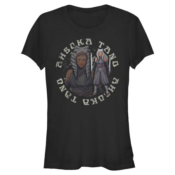 Aperçu: Star Wars - The Mandalorian - Ahsoka Tano - Femme T-shirt - Noir - Devant