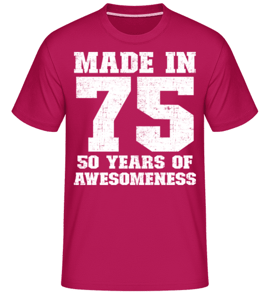 Preview: 50 Years Of Awesomeness -  Shirtinator Men's T-Shirt - Magenta - Front