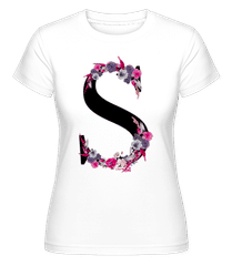 Fleurs Initiale S ·  T-shirt Shirtinator femme