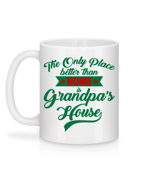 Aperçu: Grandpas House - Mug en céramique blanc - Blanc - Derrière