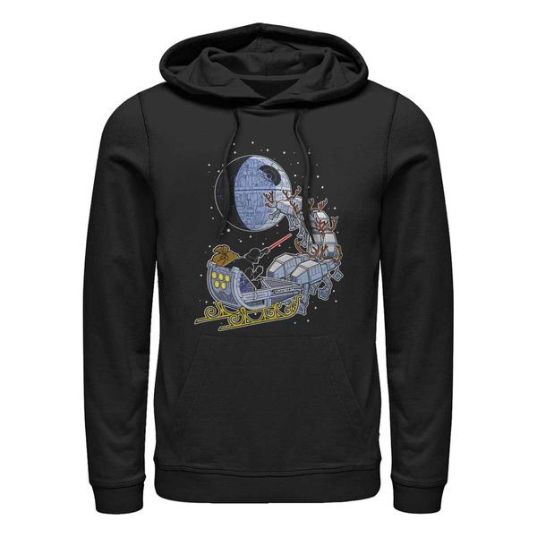 Aperçu: Star Wars - Darth Vader Vader Sleigh - Christmas - Unisex Sweat à capuche - Noir - Devant