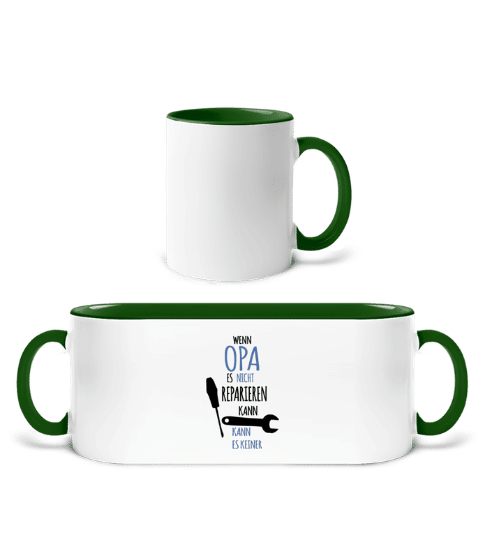 Weiß / Flaschengrün