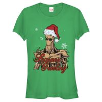 Marvel - Les Gardiens de la Galaxie - Groot Sings - Christmas - Femme T-shirt - Vert irlandais - Devant