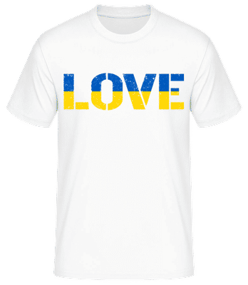 Love Ukraine - T-shirt standard Homme - Blanc - Devant