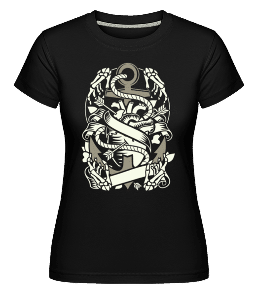 Heart And Anchor  -  T-shirt Shirtinator femme - Noir - Devant