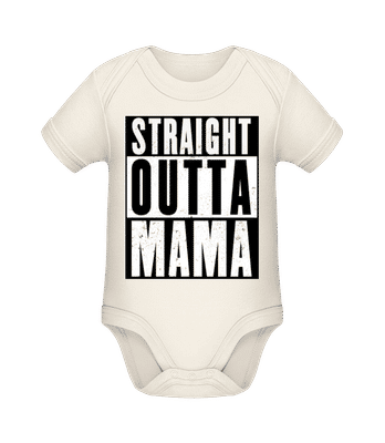 Straight Outta Mama - Organic Baby Body - Cream - Front