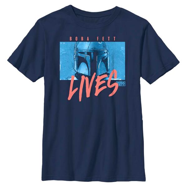 Aperçu: Star Wars - Book of Boba Fett - Skupina Boba Lives - Enfant T-shirt - Bleu marine - Devant